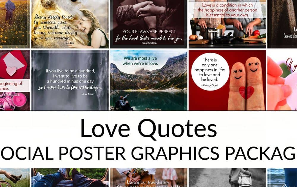 Love Quotes Social Posters