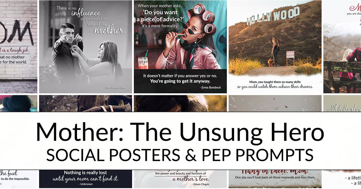 Mother: The Unsung Hero PLR Package - Pep Talk PLR